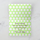 Niedlich Green Dinosaurier Karte (Innenseite)