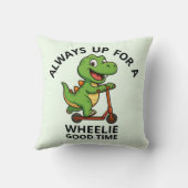 Niedlich Green Dinosaurier Kissen (Rückseite)