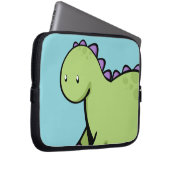 Niedlich Green Dinosaurier Laptopschutzhülle (Vorne Rechts)