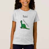 Niedlich Green Dinosaurier T-Shirt (Vorderseite)
