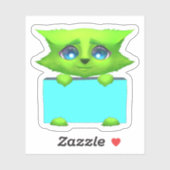Niedlich-Green Fantasy Creature Scrapbook Sticker (Blatt)