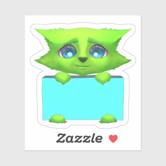 Niedlich-Green Fantasy Creature Scrapbook Sticker (Blatt)