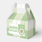 Niedlich Green Gingham Kariert Holiday Geschenkschachtel (Vorderseite)