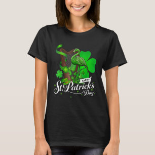Niedlich Green Irish Flamingo St Patrick Day Kleeb T-Shirt
