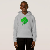 Niedlich Green Lucky 4 Blätter Clover St. Patrick' Hoodie (Vorne ganz)