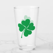 Niedlich Green Lucky 4 Blätter Herz Clover Kleebla Glas (Rückseite)