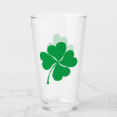 Niedlich Green Lucky 4 Blätter Herz Clover Kleebla Glas (Vorderseite)