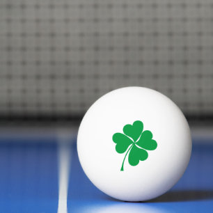 Niedlich Green Lucky 4 Blätter Herz Clover Kleebla Tischtennisball