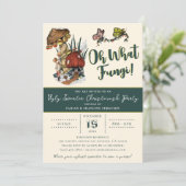 Niedlich Green Merry Mushroom Ugly Sweater Weihnac Einladung (Stehend Vorderseite)