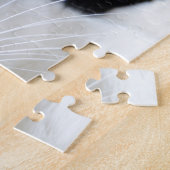 Niedlich Green Mit Augen Calico Cat Portrait Puzzle (Seite)