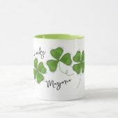 Niedlich Green Vierblättriges Kleeblatt Personalis Tasse (Zentrum)