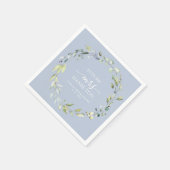 Niedlich Greenery Eucalyptus Wreath Brautparty Serviette (Ecke)