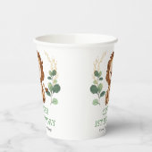 Niedlich Greenery Lion Wild 1. Geburtstag Party Pappbecher (Links)