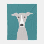 Niedlich Greyhound | Italienisch Greyhound | Whipp Fleecedecke (Vorderseite)