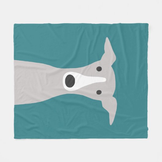 Niedlich Greyhound | Italienisch Greyhound | Whipp Fleecedecke (Vorderseite (Horizontal))