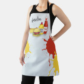 Niedlich GRILLEN Fun Whimsical Hamburger Hotdog Ei Schürze (InSitu)