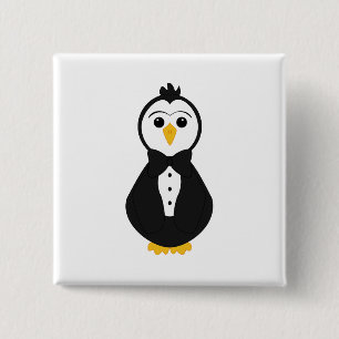Niedlich Groom Penguin Button