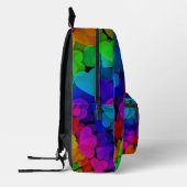 Niedlich Groovy Hearts Rainbow Bedruckter Rucksack (Links)