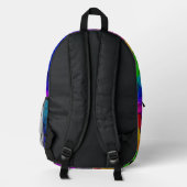 Niedlich Groovy Hearts Rainbow Bedruckter Rucksack (Rückseite)