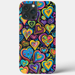 Niedlich Groovy Hippie Liebe Herz Case-Mate iPhone Hülle
