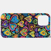 Niedlich Groovy Hippie Liebe Herz Case-Mate iPhone Hülle (Rückseite (Horizontal))