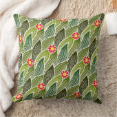 Niedlich Groovy Hippie Red Green Daisy Blumenmuste Kissen (Decke)