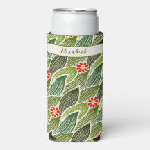 Niedlich Groovy Hippie Red Green Daisy Blumenmuste