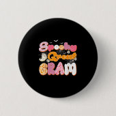 Niedlich Groovy One Spooky Great Gram Ghost Hallow Button (Vorderseite)