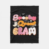 Niedlich Groovy One Spooky Great Gram Ghost Hallow Fleecedecke (Vorderseite)
