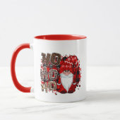 Niedlich Groovy Red Gnome Weihnachtsfrauen Tasse (Links)