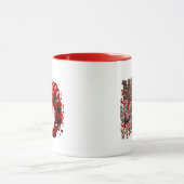 Niedlich Groovy Red Gnome Weihnachtsfrauen Tasse (Zentrum)