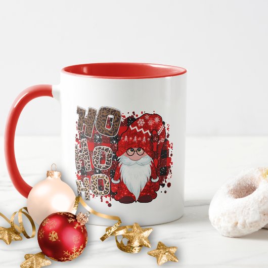 Niedlich Groovy Red Gnome Weihnachtsfrauen Tasse