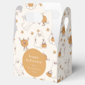 Niedlich Groovy Retro Ghost Pumpkin Halloween Cust Geschenkschachtel (Geöffnet)