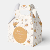 Niedlich Groovy Retro Ghost Pumpkin Halloween Cust Geschenkschachtel (Vorderseite)