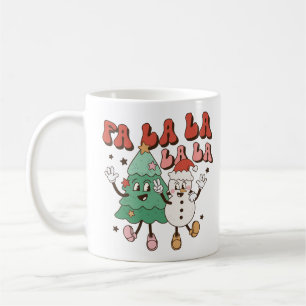 Niedlich Groovy Retro Weihnachten Kaffeetasse