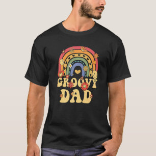 Niedlich Groovy Vater Retro Groovy Rainbow T-Shirt