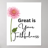 Niedlich Großartig ist Ihr Christliches Zitat Poster (Vorne)