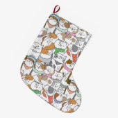 Niedlich Großer Weihnachtsstrumpf (Vorderansicht (hängend))