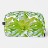 Niedlich grüne blühende Blume Grün daisy Waschbeutel (Vorderseite)