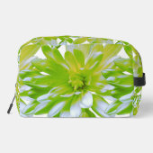 Niedlich grüne blühende Blume Grün daisy Waschbeutel (Rückseite)