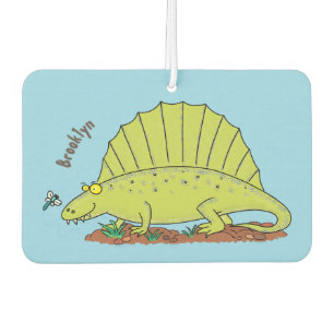 Niedlich-grüne Dimetrodon-Cartoon Autolufterfrischer