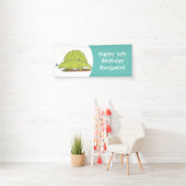 Niedlich-grüne Dimetrodon-Cartoon Banner (Insitu)