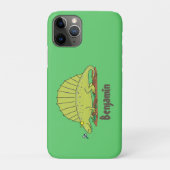 Niedlich-grüne Dimetrodon-Cartoon Case-Mate iPhone Hülle (Rückseite)