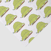 Niedlich-grüne Dimetrodon-Cartoon Seidenpapier (Ausschnitt)