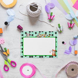 Niedlich Grüne Farbe mit Pfoten niedliche Kätzchen Post-it Klebezettel