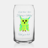 Niedlich-grüne Pastellpuppe hinzufügen Dosenglas (Rückseite)