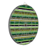 Niedlich-grüne Streifen Dartscheibe (Vorderseite Links)