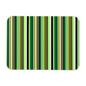Niedlich-grüne Streifen Magnet (Horizontal)