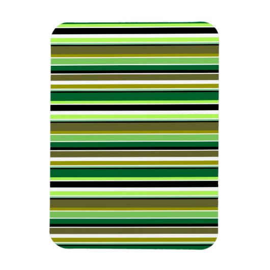 Niedlich-grüne Streifen Magnet (Vertikal)
