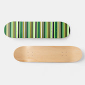 Niedlich-grüne Streifen Skateboard (Horizontal)